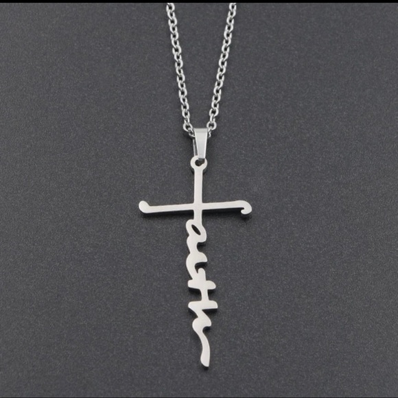 GOLD cross faith necklace - Picture 6 of 6